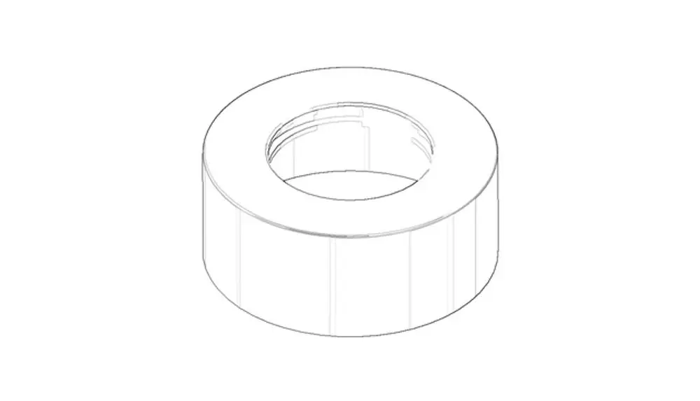 DORNBRACHT Rosette ERSATZTEILE 092762004 D. 60 x 25 mm Chrom, 092762004-00 Galeriebild 1